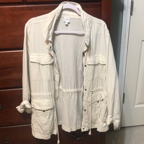 new directions Jackets & Blazers - Cream Utility Jacket